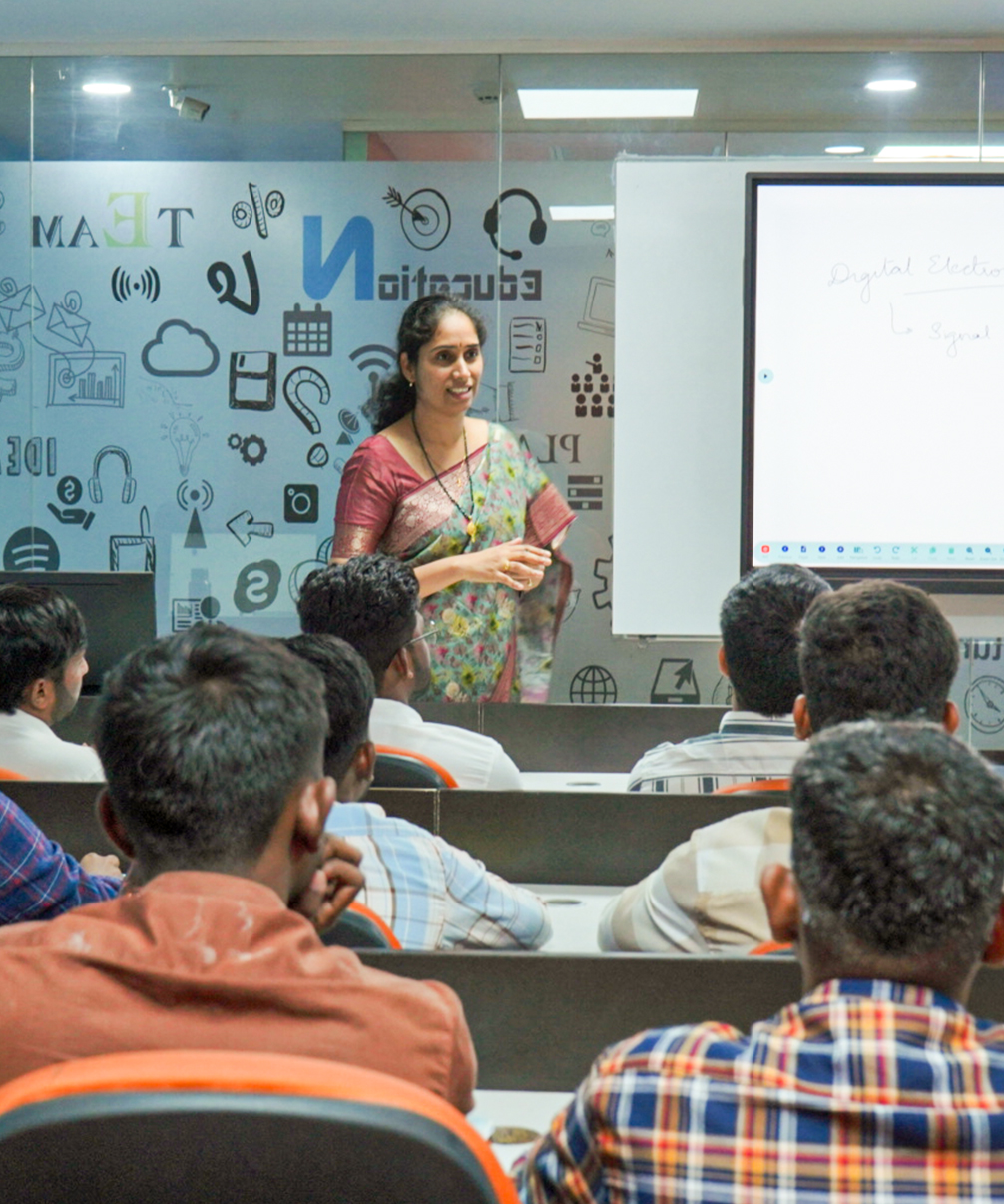 Classroom training at Sumedha Institute of Technology
